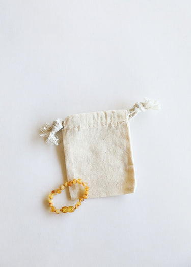 CanyonLeaf Kids Amber Bracelet, Raw Honey